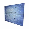 Fondo 16 x 20 in. Birds on A Wire with A Clear Blue Sky-Print on Canvas FO2792411